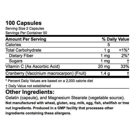 Cranberry Caps (100 Capsules) - Shealy Sorin Wellness