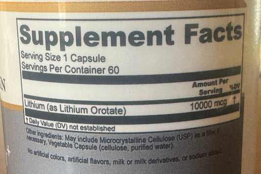 Tranquility - Lithium Orotate - Shealy Sorin Wellness