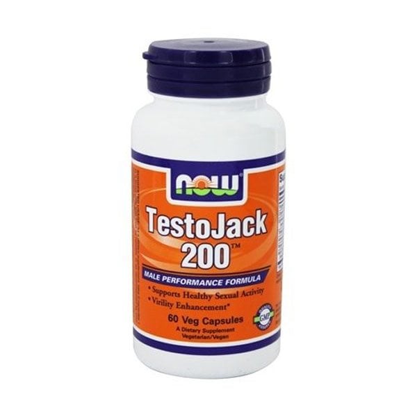 NOW TestoJack 200 Extra Strength 60 Vegetarian Capsules